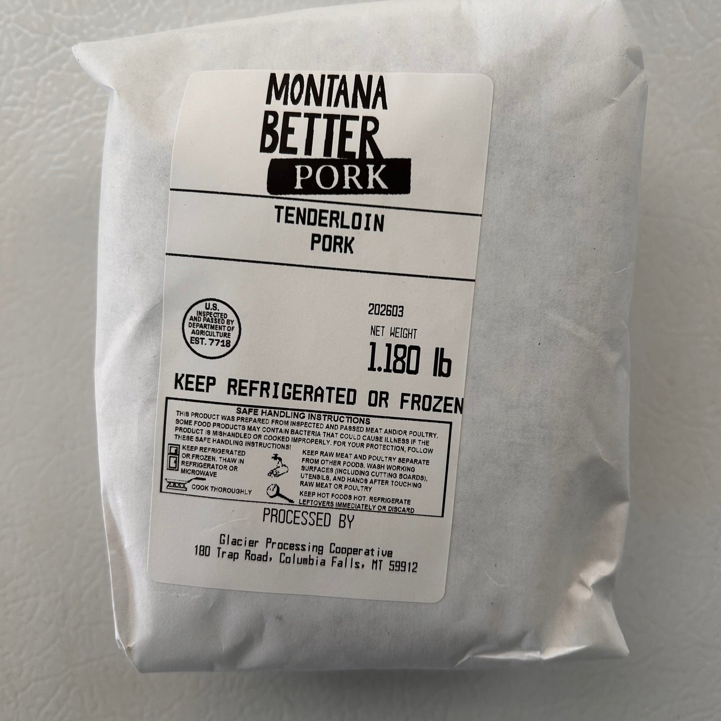 Pastured Pork Tenderloin