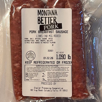 Pastured Pork Breakfast Sausage Links, Lower Sodium
