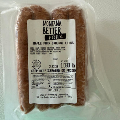 Pastured Pork Sausage Links, Maple