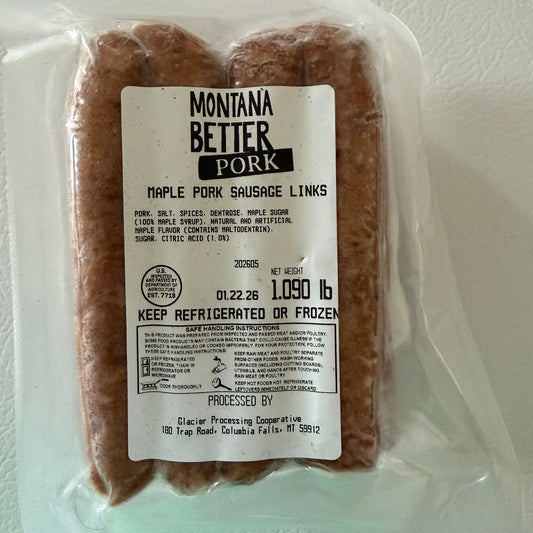 Pastured Pork Sausage Links, Maple